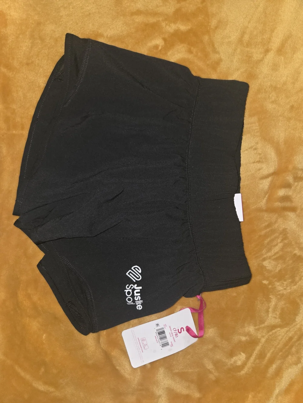 Justice Black Athletic Shorts